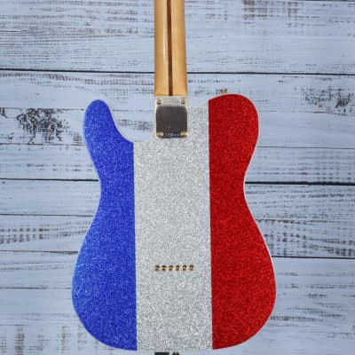 *DEMO* Fender Limited Edition Buck Owens Telecaster | Red Silver and Blue Sparkle image 2