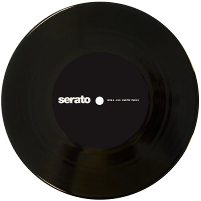 Serato SCV-PS-BLK-7S 7'' Serato Control Vinyl, Black, Pair image 1