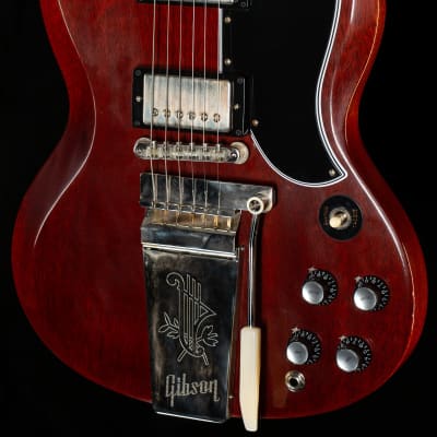 Gibson Custom Shop 1964 SG Standard Reissue Maestro Ultra Light Aged Cherry Red (694) for sale