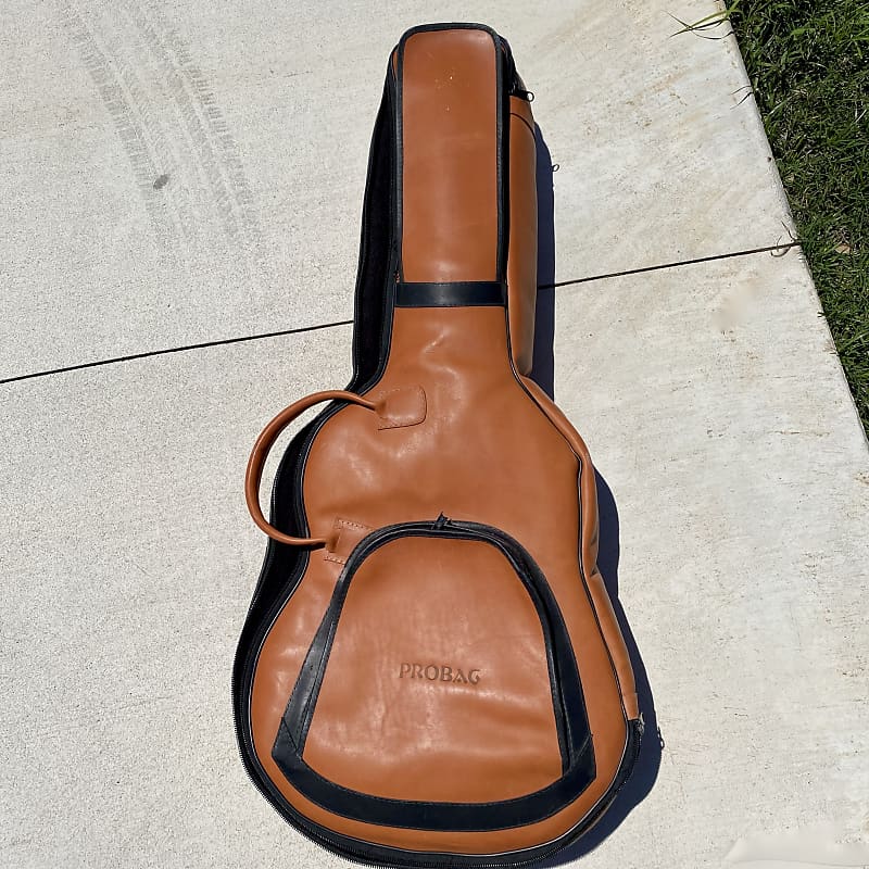 Probag Custom Leather Acoustic or Archtop Pro Gig Bag Reverb