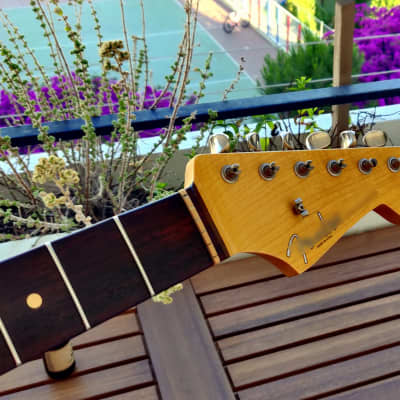 Musikraft Maple/Rosewood Stratocaster Neck Oil Finish 1957 V-Shape, Vintage Compound Radius, SS Frets image 6