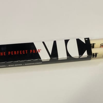 Vic Firth SBRW Buddy Rich Signature Wood Tip Drum Sticks - White image 1