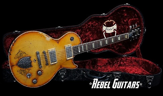 USA Scala Guitars Burst Spell Underdog Chambered w Sound Vents Arcane pups