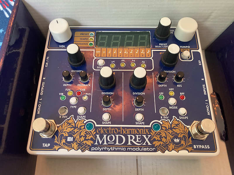 Electro-Harmonix EHX Mod Rex Polyrhythmic Modulator Pedal! | Reverb