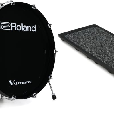 Roland KD-220 V-Drum 22 inch Electronic Bass Drum with Trigger  Bundle with Roland NE-10 Noise Eater Isolation Pad image 1