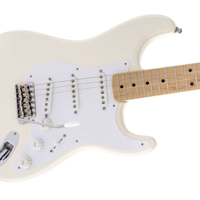 Fender Jimmie Vaughan Tex-Mex Strat Electric Guitar Maple FB, Olympic White image 4