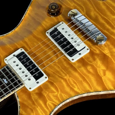 2013 Paul Reed Smith PRS DC245 Ted McCarty Signature Private Stock w 1-Piece Quilt Top & Solid Brazilian Neck ~ Santana Yellow image 5