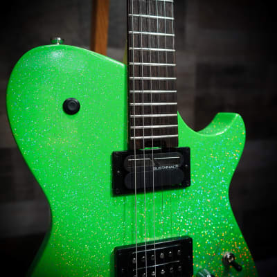 Cort Manson Alien Sparkle Electric Guitar w/Sustainiac and XY Pad image 8