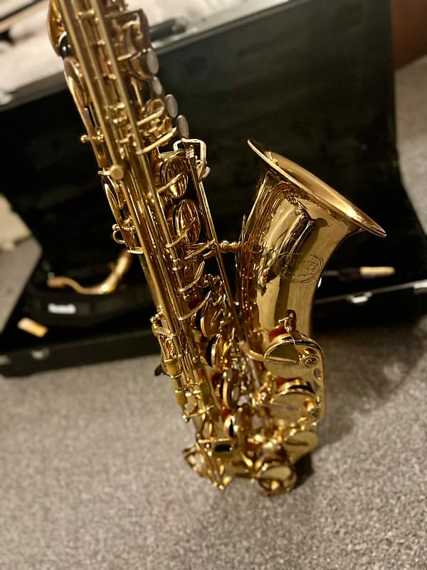 Jupiter Jupiter JTS 78ĺ9 -787 Tenor Saxophone Saxophone 2010-2020 - clear lacquer finish on its solid brass image 1