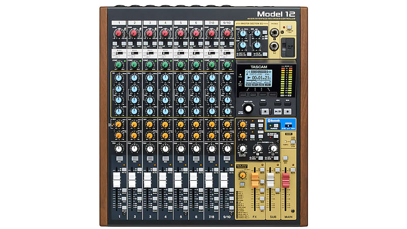 Tascam Model 12 Model 12 12-Track Digital Recording Mixer With DAW Controller & Audio Interface image 1