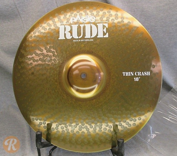 Paiste 18" RUDE Thin Crash Cymbal imagen 1