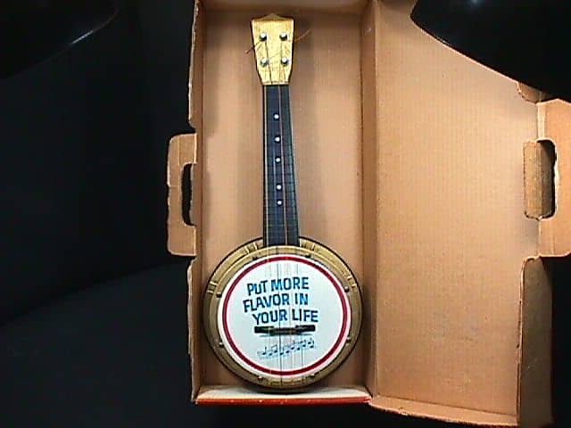 A Vintage Mastro Toy Four String Tenor Banjo in it's Original Box
