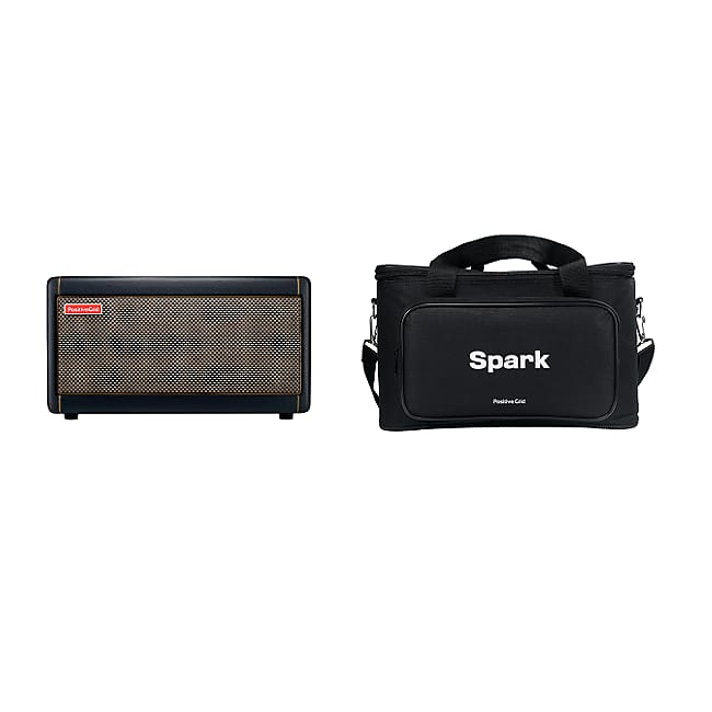 Positive Grid Spark 40-Watt 2x4" Smart Guitar Practice Amp & Traveler Bag image 1