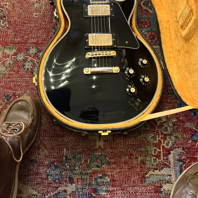Burny RLC-60 Les Paul Custom c. 1983 Black | Reverb UK