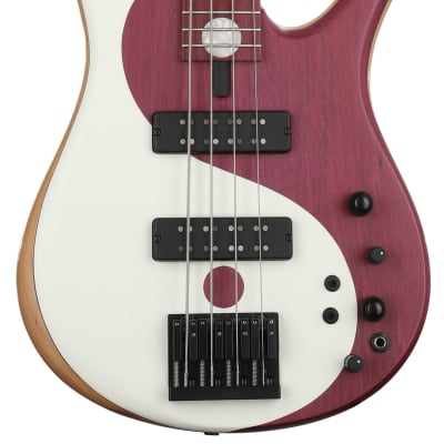 Fodera Yin Yang 4 Standard Purpleheart Bass Guitar - Natural with Fodera-Duncan Pickups (YY4SDPFNd2) for sale