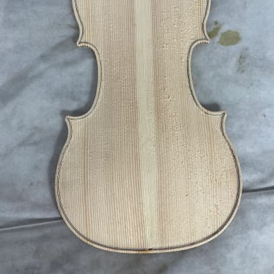 1 Piece 4/4 Violin Panel Wood Carved Shape image 1