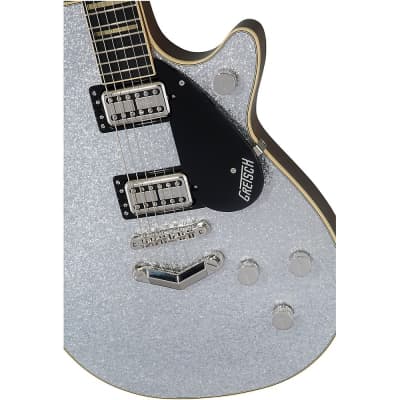 Gretsch Guitars G6229 Players Edition Jet BT Electric Guitar Silver Sparkle image 7