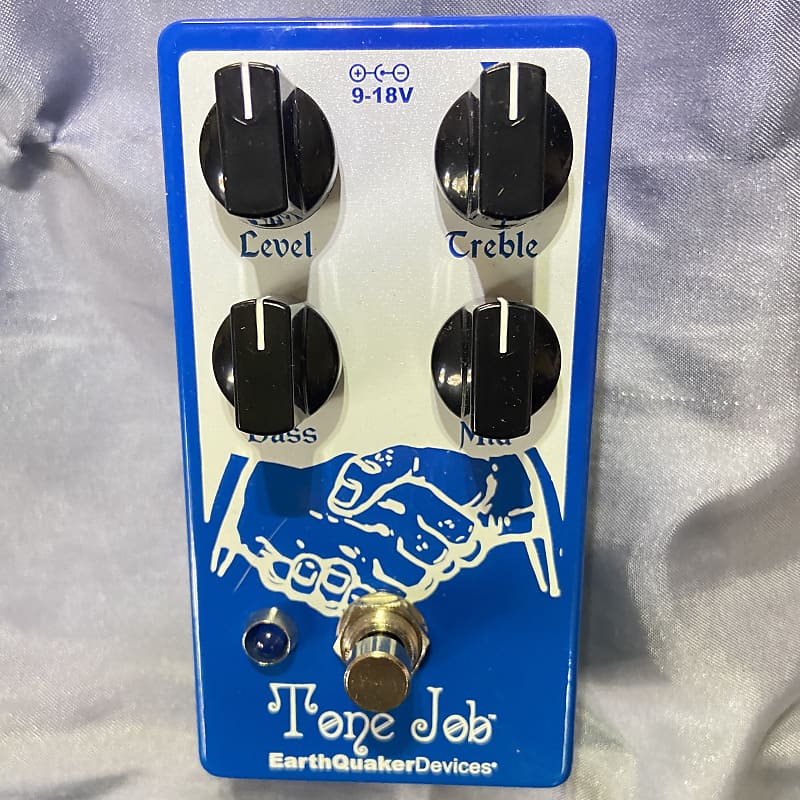 EarthQuaker Devices Tone Job EQ & Booster V2 2017 - Present - Blue / White  Print