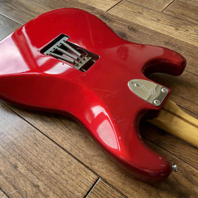 1990 Fender ST-72 Stratocaster 1972 Reissue Electric Guitar Candy Apple Red MIJ Fujigen image 13