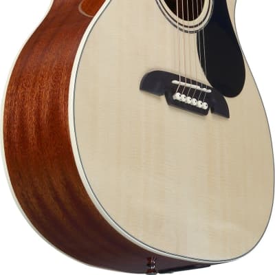 Alvarez RF26CE Regent OM/Folk Acoustic-Electric Guitar, Natural w/ Deluxe Bag image 3
