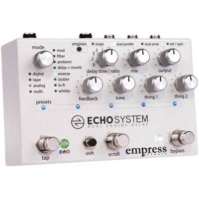 Empress Effects Echosystem Dual Engine Digital Delay Reverb Guitar Effects Pedal image 2