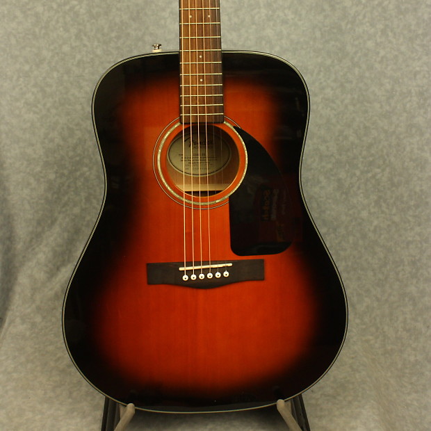 Fender CD-60SB Acoustic Guitar in Gloss Sunburst Finish w