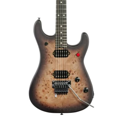 EVH 5150 Series Deluxe Electric Guitar, Poplar Burl Black Burst, Used-Blemished image 1