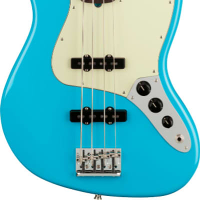 Fender American Professional II Jazz Bass. Rosewood Fingerboard, Miami Blue image 3