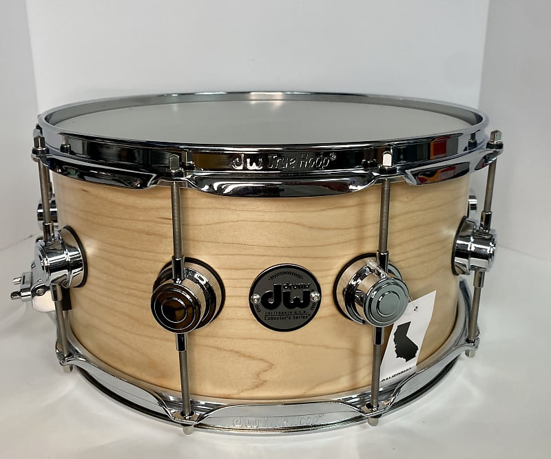 DW Collector's Series Satin Oil Snare Drum 14 x 6.5 in. Natural with Chrome  Hardware