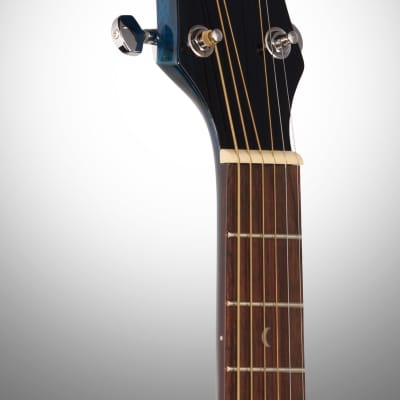 Luna Safari Starry Night Travel Acoustic Guitar (with Gig Bag) image 5