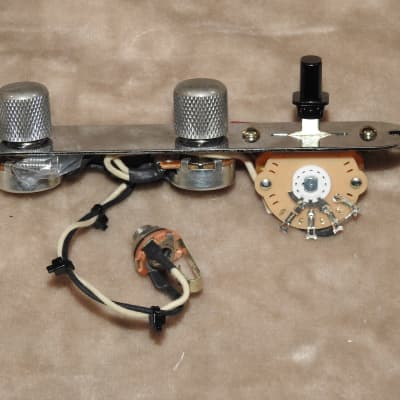Gotoh Aged Telecaster Loaded Control Plate With Full Size Pots Russian PIO  Cap  Oak Grigsby Switch! image 1