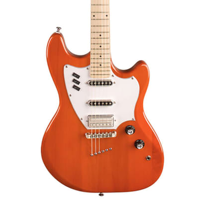 Guild Surfliner Sunset Orange 6-String Solid Body Electric Guitar with Maple Fingerboard image 3