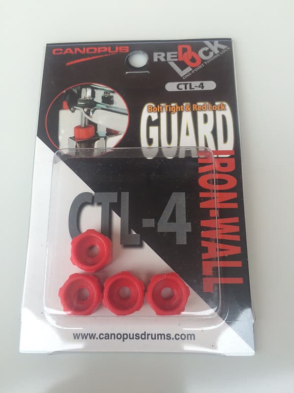 Canopus Red Lock Tension Rod Lockers CTL4 Reverb