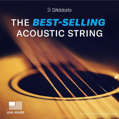 D'Addario Guitar Strings - Phosphor Bronze Acoustic Guitar Strings - EJ16-B25 - Rich, Full Tonal Spectrum - For 6 String Guitars - 12-53 Light, 25-Set Bulk Box image 3