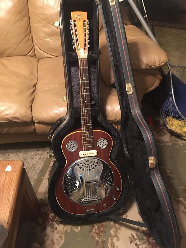 Dobro 12 String AE Resonator 1967 Cherry/Natural Reverb