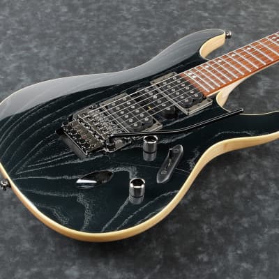 Ibanez S570AH S Series Electric Guitar, Silver Wave Black image 5