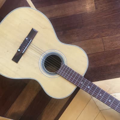 100% RARE ORIGINAL Heit Deluxe Vintage 'Gypsy" Acoustic  Guitar 196Os Natural, JAPAN w/ CHIP CASE image 7