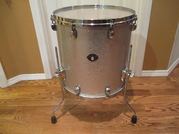Tama Starclassic 16 X 16 Floor Tom Silver Sparkle Japan Made Excellent