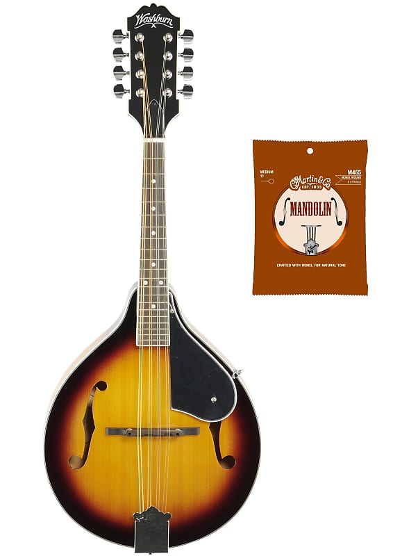 Washburn M1S A-Style Mandolin w/ Extra Strings Set - Sunburst | Reverb
