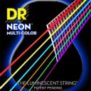 DR NEON NMCA11 Acoustic Strings, Custom Light, Mulit-Color