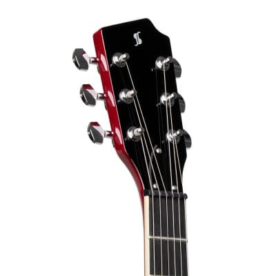 Stagg Silveray Series Double Cutaway Electric Guitar - Trans Cherry - SVY DC TCH image 4