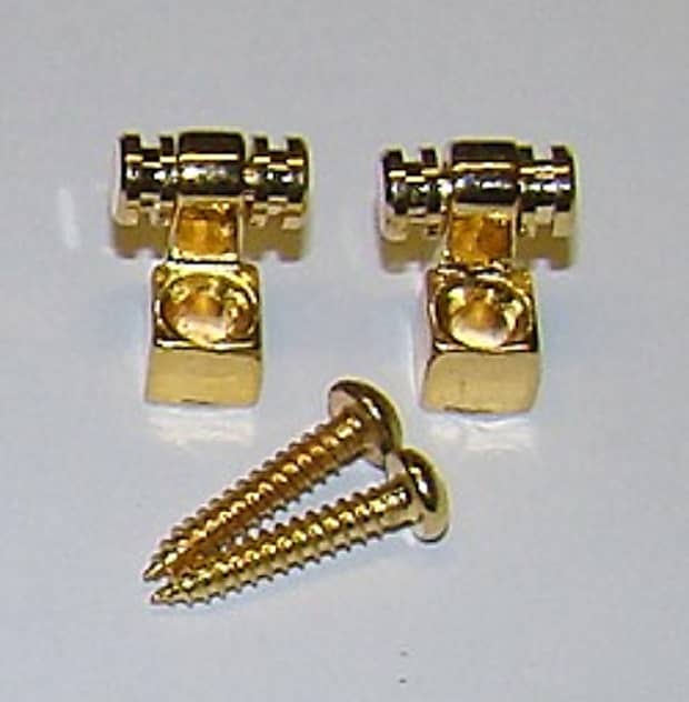 Roller String Trees/Retainers, Pack Of Two with Screws, Gold Finish image 1