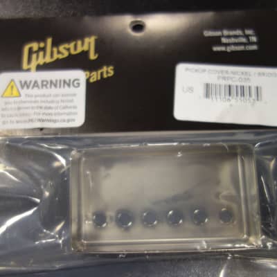 Gibson PRPC-035 Humbucker Cover, Bridge (Nickel) image 2
