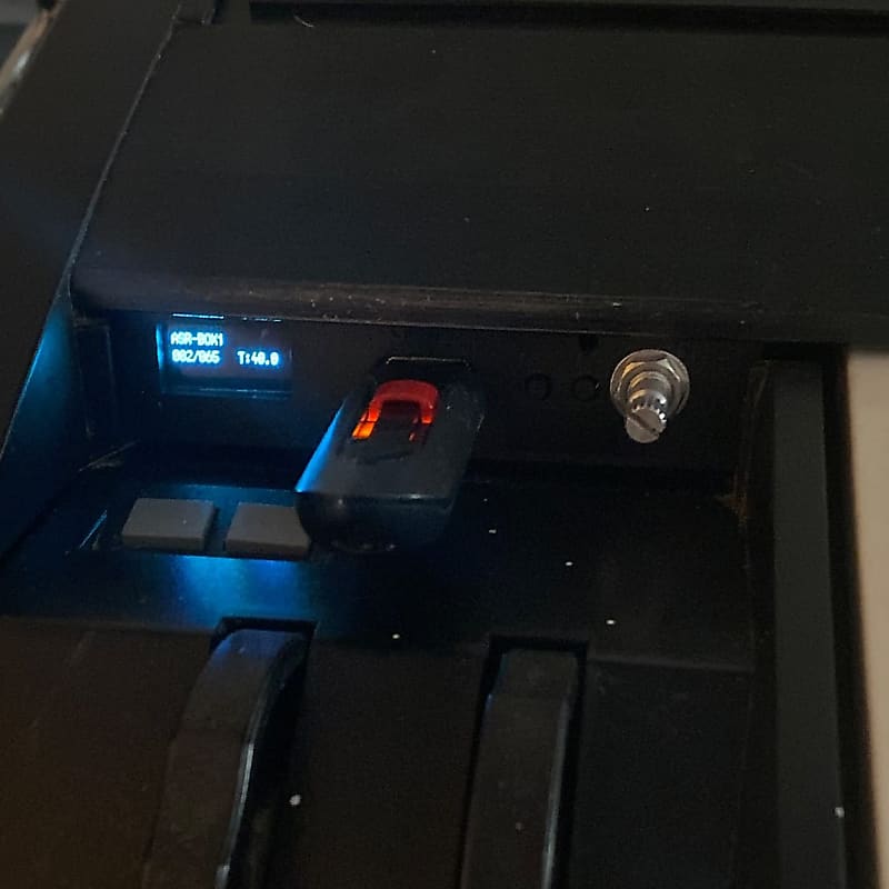 USB Floppy Drive Emulator WITH KNOB for Ensoniq ASR-10 plus 100's of disks & OLED Display image 1
