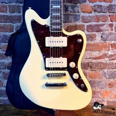 Harley Benton JA-60 Vintage Series Electric Guitar w/ GB (2020s - Vintage White)
