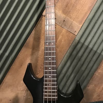 Vintage 1990s BC Rich Platinum Series Warlock Electric Solid Body 4-String Bass Guitar image 3