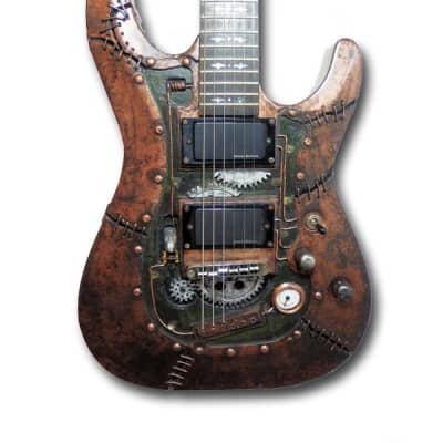 Schecter ➤ Custom Shop Frankenstein Steampunk by Martper Guitars image 2