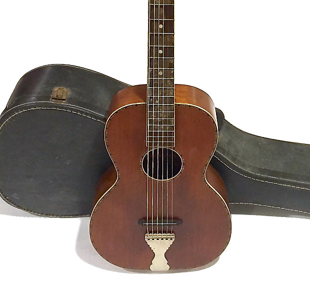 Vintage 1930 s Concertone Parlor Acoustic Guitar Reverb