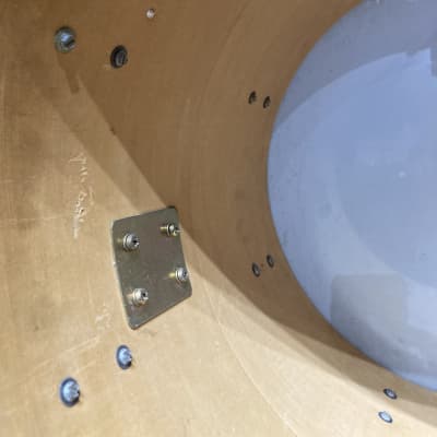 Rogers - 18x16" Big R Floor Tom, Converted to a Bass Drum 1970's - Jet Black image 13