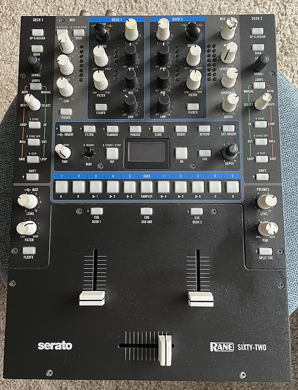 Rane 62 Battle mixer Blck SERATO DJ PRO LICENSE INCLUDED Reverb